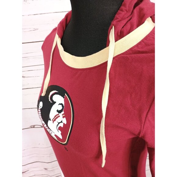 Florida State Seminoles Maternity Womens Long-Sleeve Hooded Tunic Top S By Klutc - Picture 7 of 11
